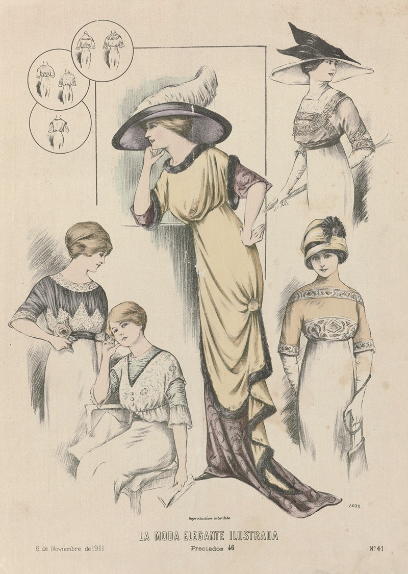 Anonymous - La moda elegante ilustrada
