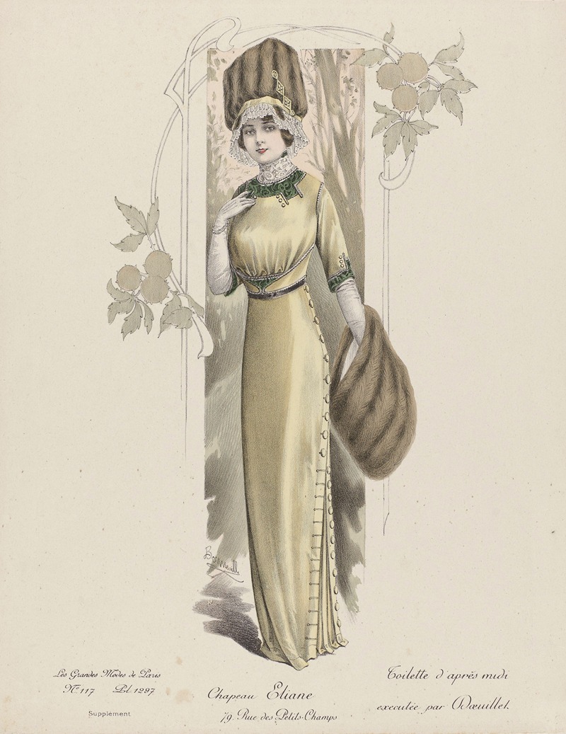 Anonymous - Les Grandes Modes de Paris – Chapeau Elian