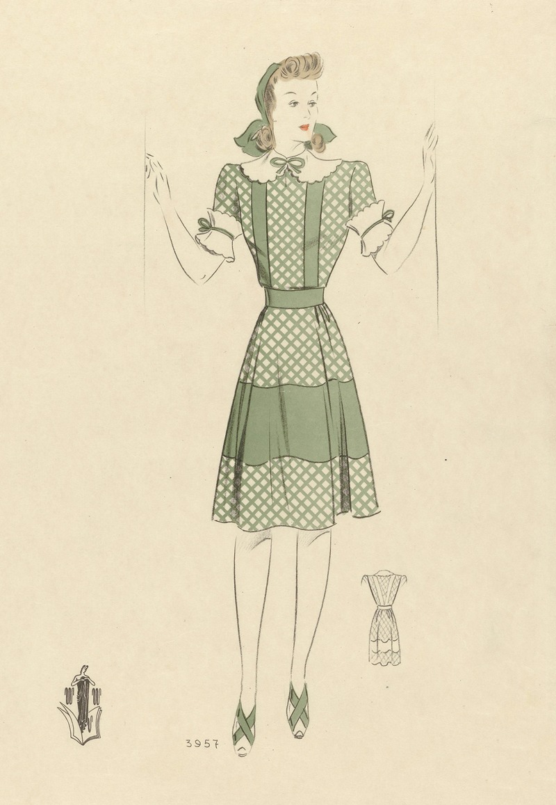 Anonymous - Woman in green dress