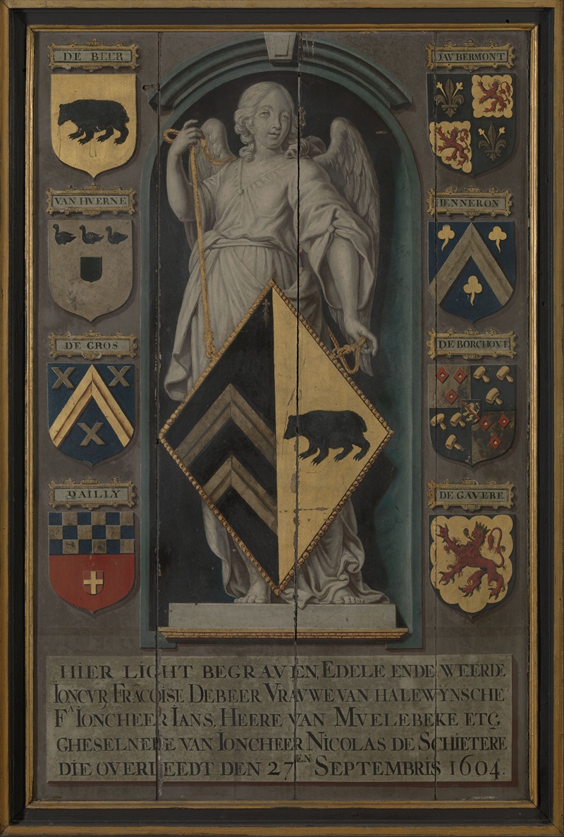 Anonymus - Memorial coat of arms of Françoise de Beer, wife of Nicolas de Schietere