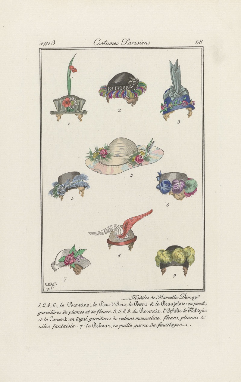 B Berty - Journal des Dames et des Modes, Costumes Parisiens
