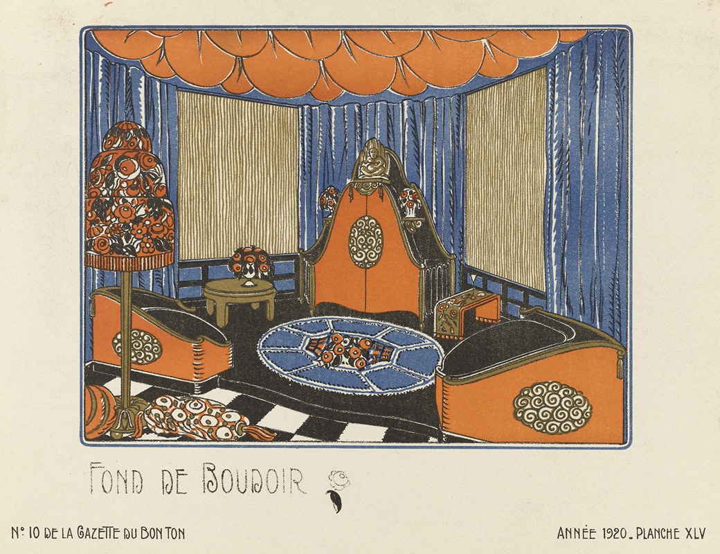 Bagge & Huguet - Gazette du Bon Ton – Fond de Boudoir