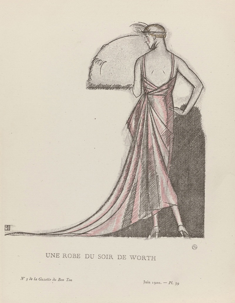 Bernard Boutet de Monvel - Une robe du soir de Worth
