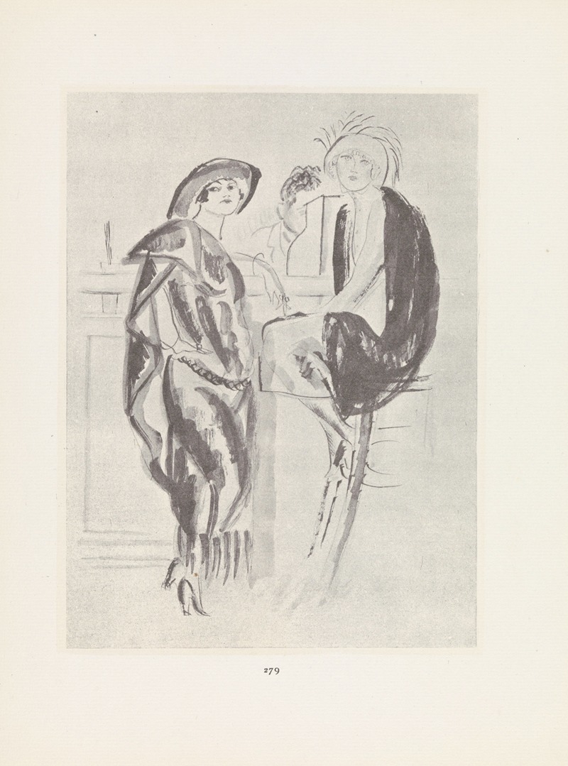 Charles Laborde - Gazette du Bon Ton – Two women at a bar