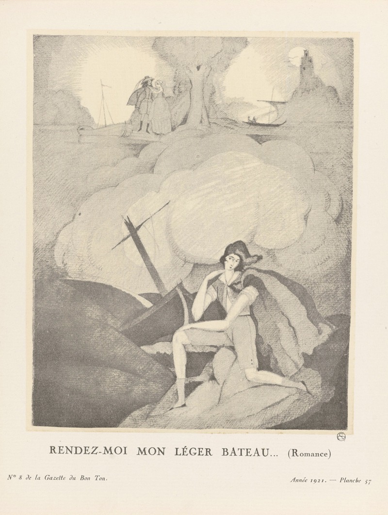 Charles Martin - Gazette du Bon Ton – Rendez-moi mon léger bateau.. (Romance)