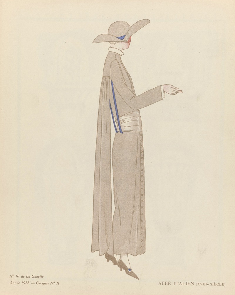 David - Gazette du Bon Ton – Abbé Italien (XVIIIe siècle)