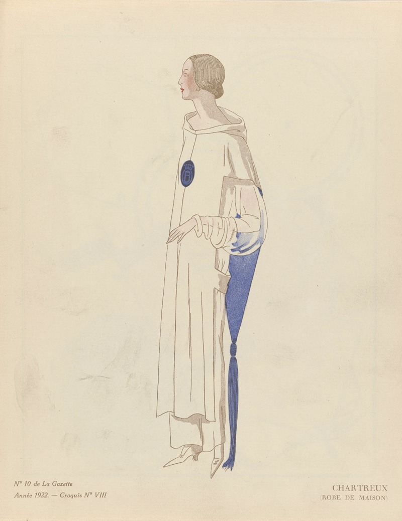 David - Gazette du Bon Ton – Chartreux, (Robe de maison)