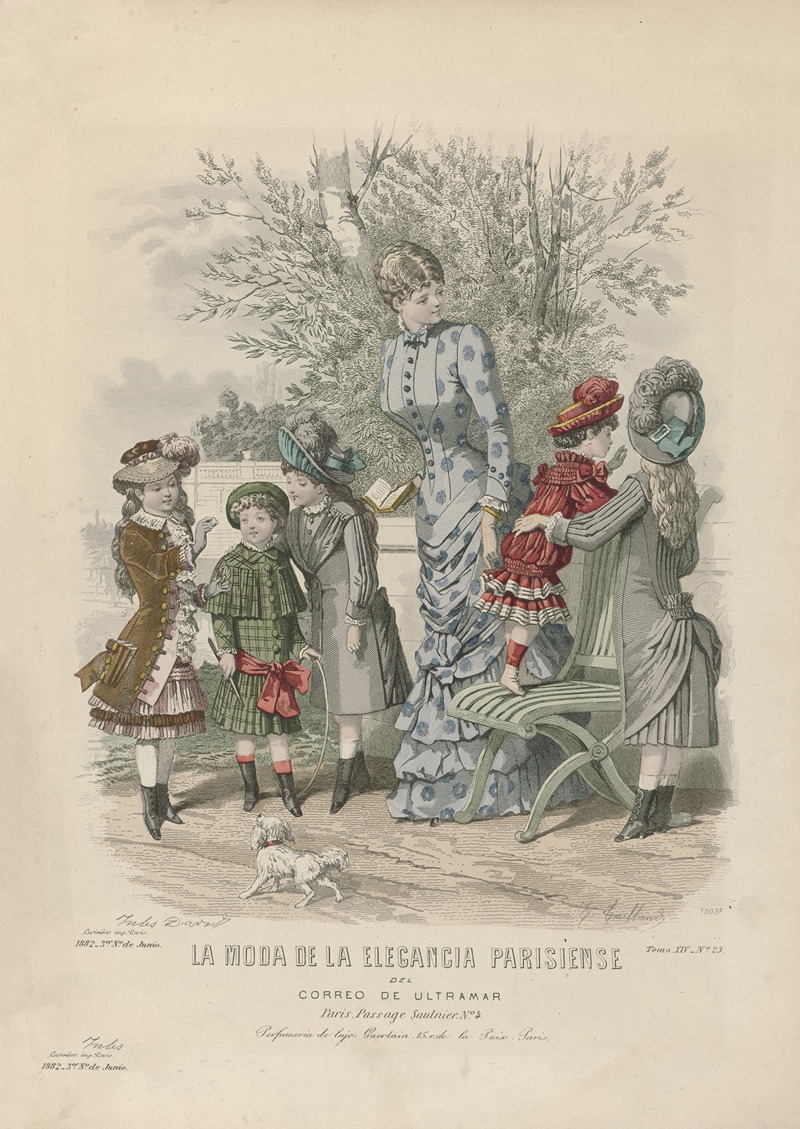 Edouard Tailland - La Moda de la Elegancia Parisiense del Correo de Ultramar