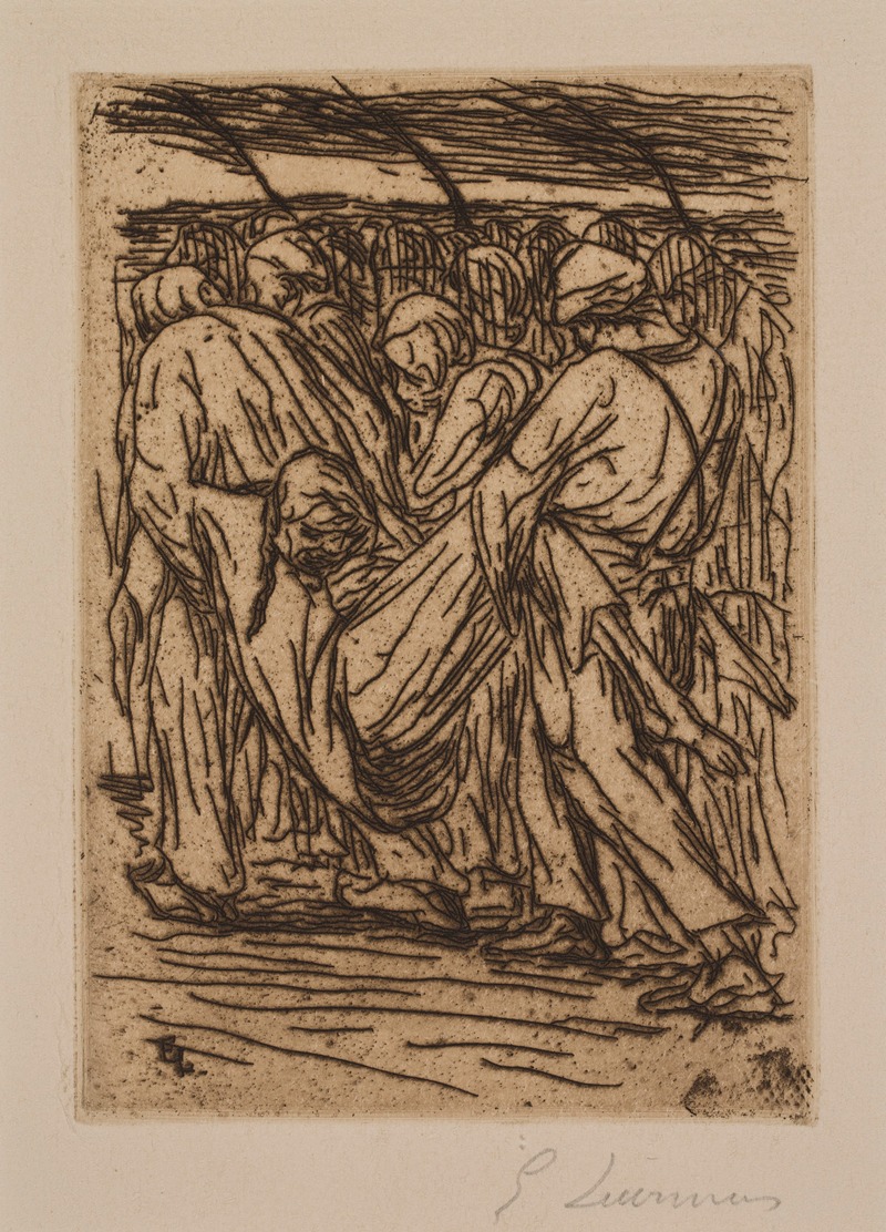 Eugène Laermans - The Dead Man (study for ‘The Funeral of the Farmer’)