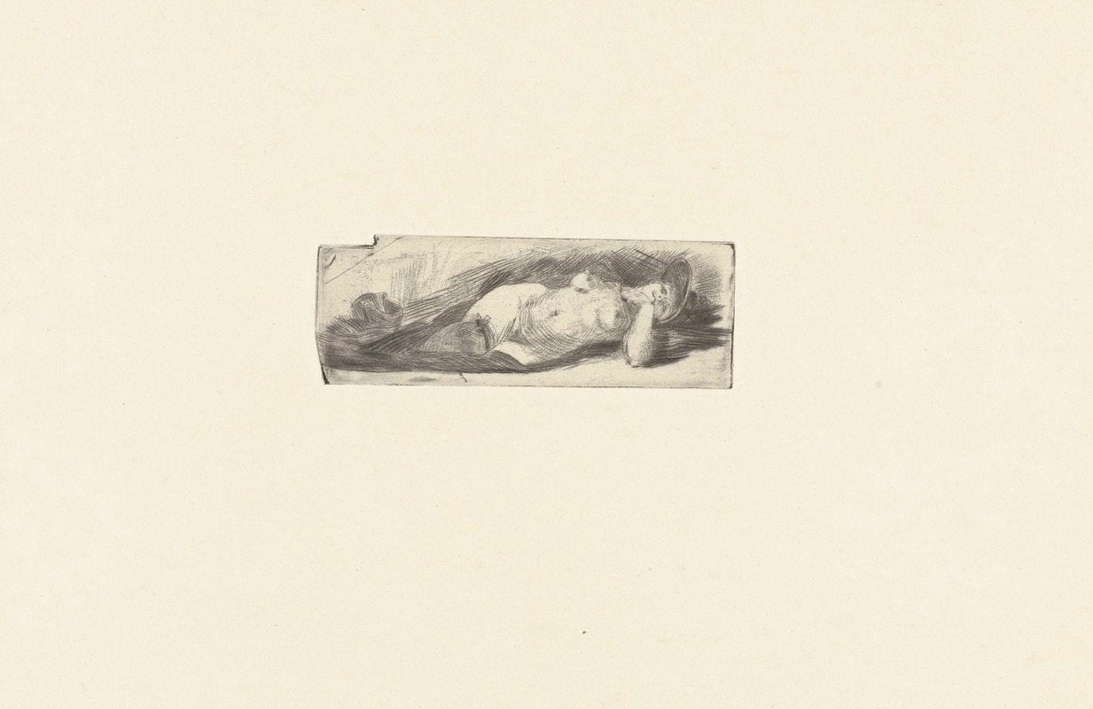 Félicien Rops - Etude de nu