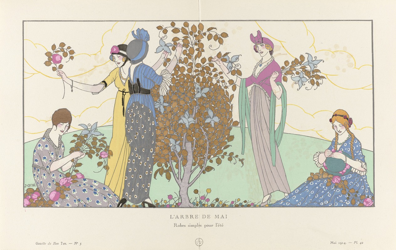 Francisco Javier Gosé - Gazette du Bon Ton – L’Arbre de mai Robes simples pour l’été
