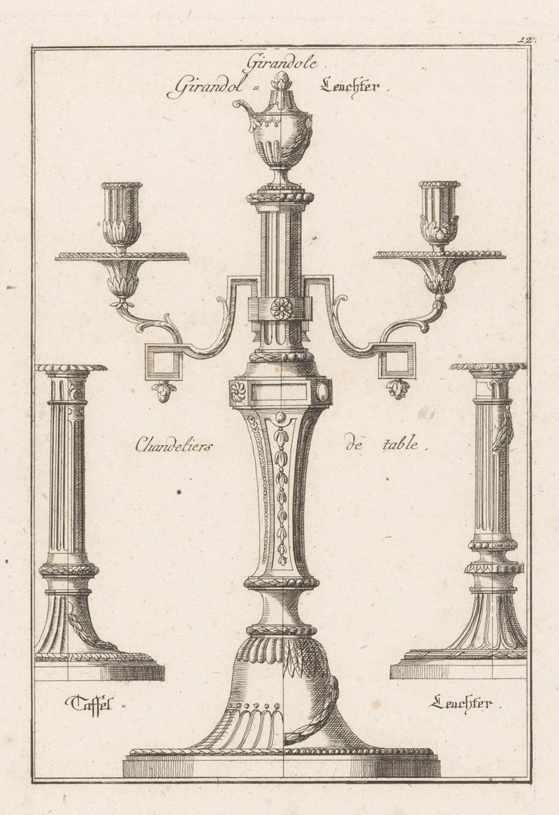 Franz Xaver Habermann - Candlesticks and girandole