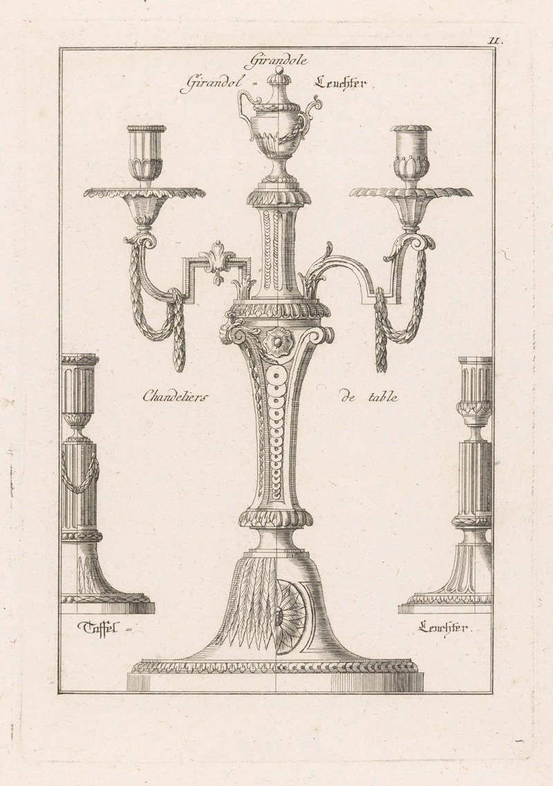 Franz Xaver Habermann - Candlesticks and girandole