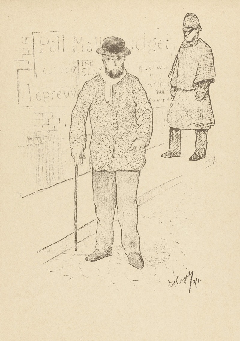Frédéric Auguste Cazals - Paul Verlaine à Londres