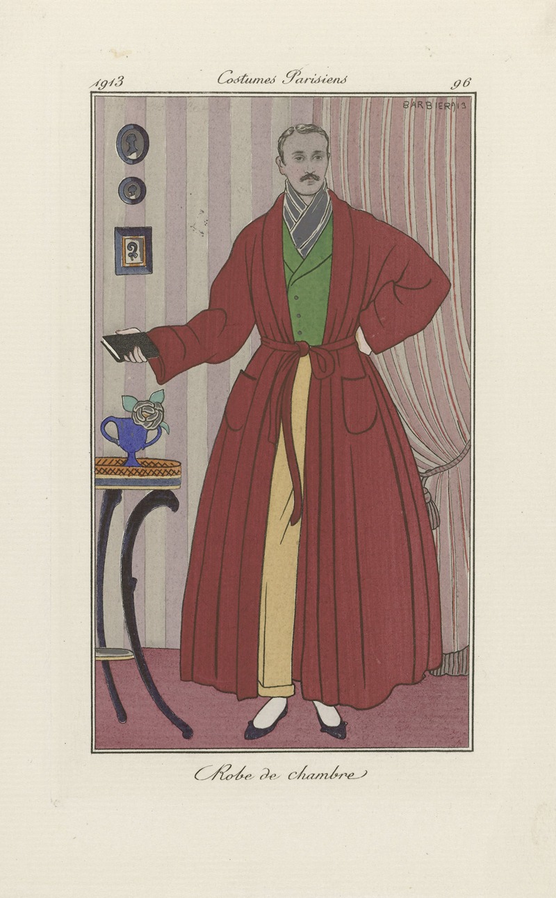 George Barbier - Journal des Dames et des Modes – Robe de chambre