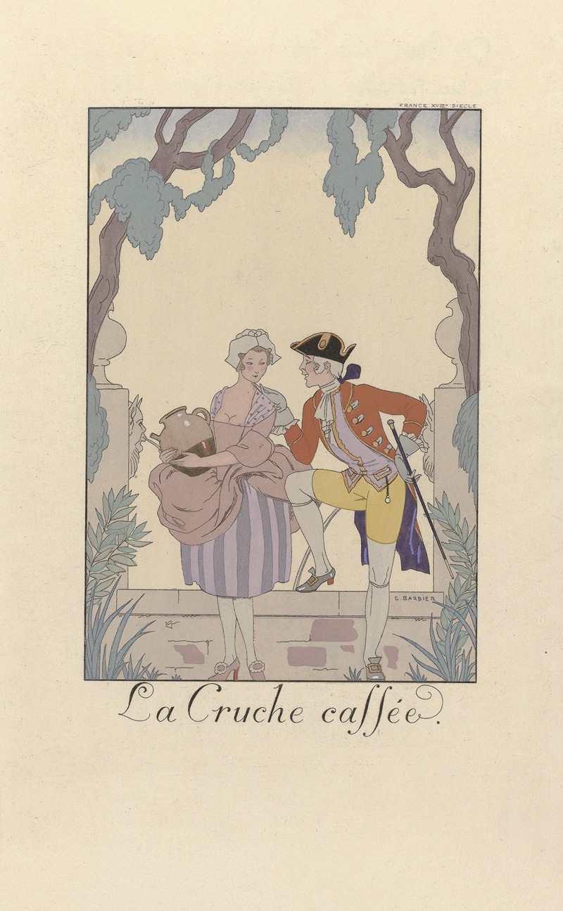 George Barbier - La Cruche caffée