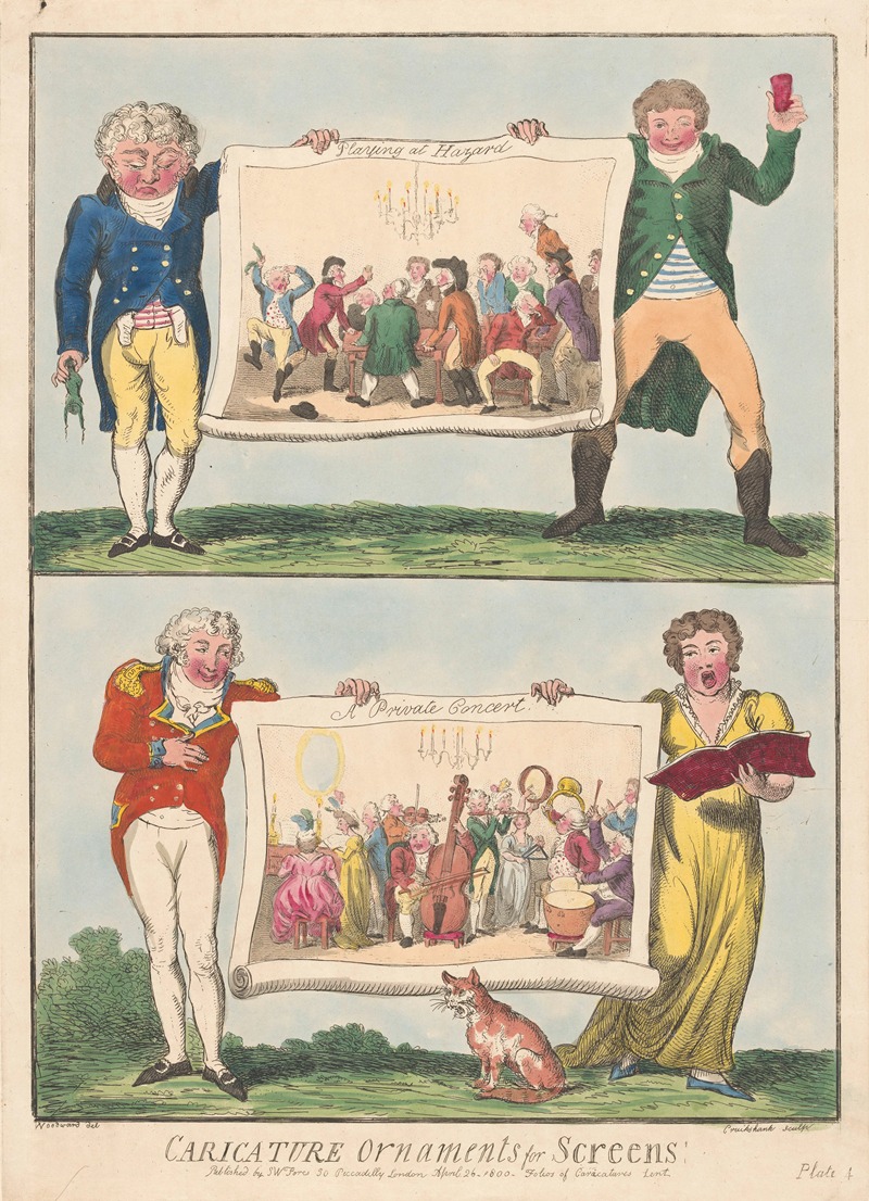 George Cruikshank - Playing at Hazard, A Private Concert