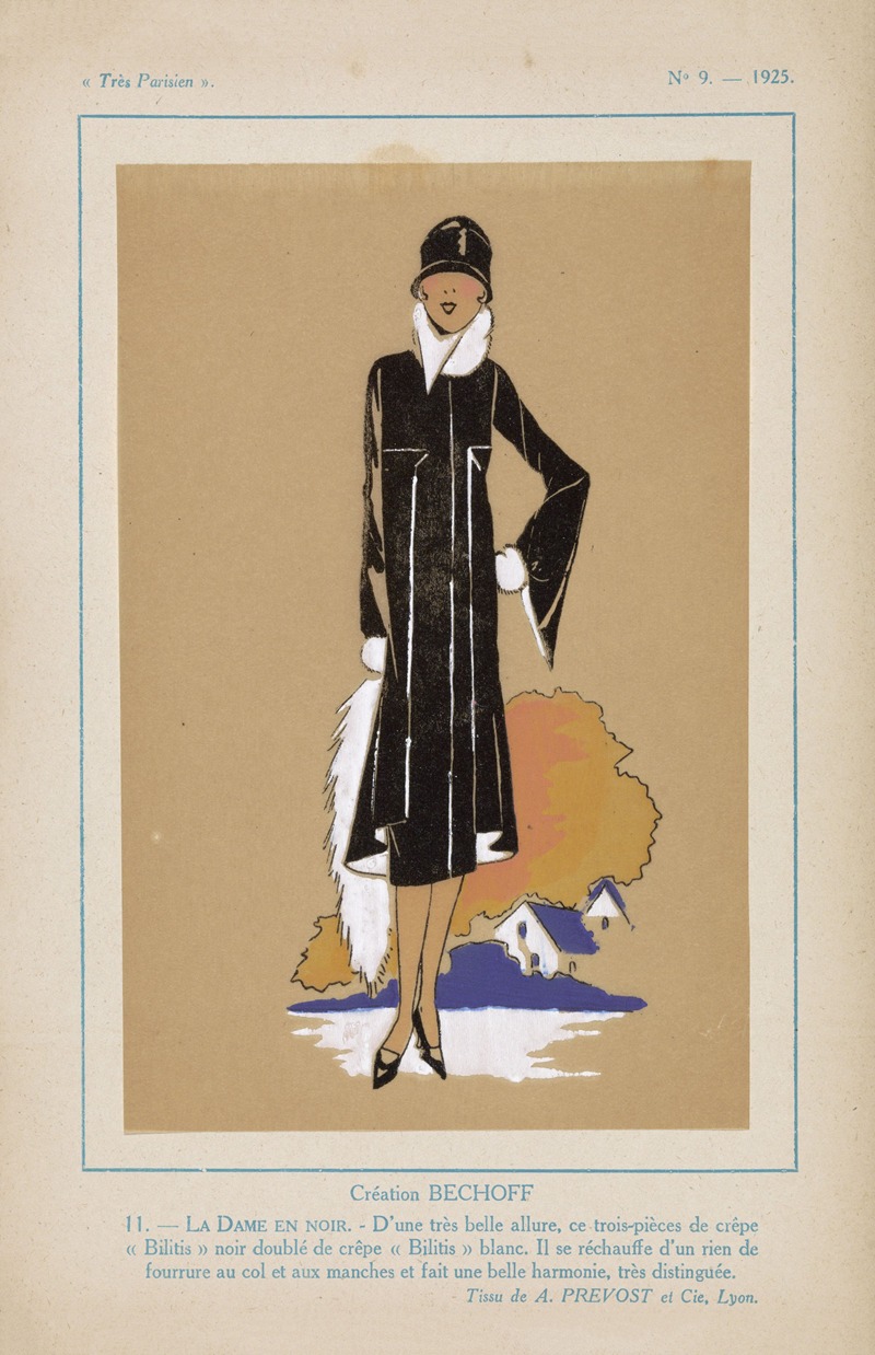 G-P. Joumard - Création Bechoff – La Dame En Noir
