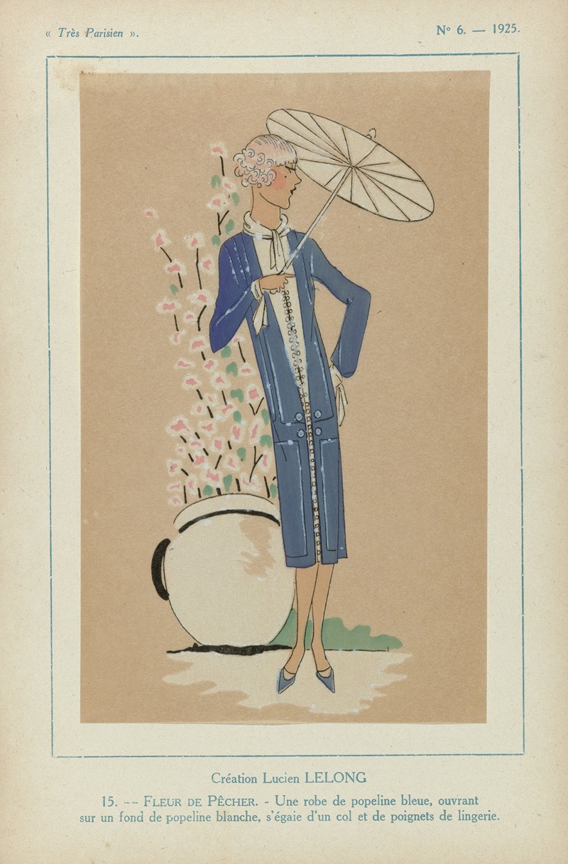 G-P. Joumard - Création Lucien Lelong. Fleur De Pecher