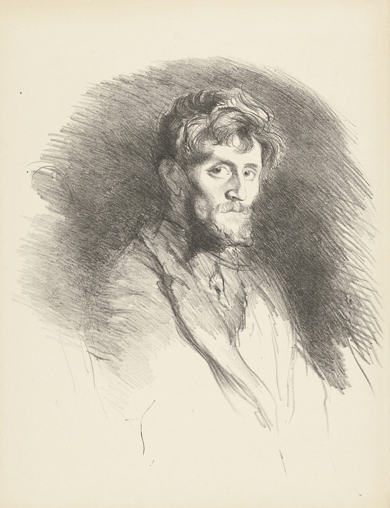 Henri De Groux - Portrait d’un homme barbu
