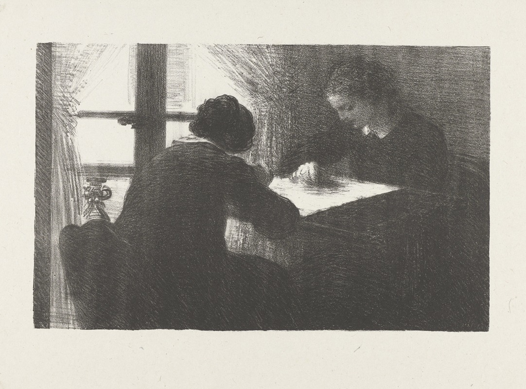 Henri Fantin-Latour - Intérieur de brodeuses