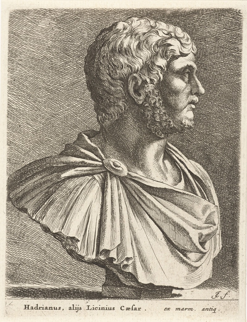 Jan de Bisschop - Portrait bust of Emperor Gallienus