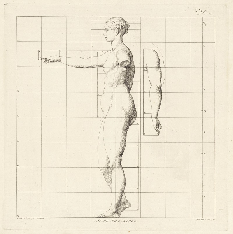 Jan Punt - Proportional study of a woman’s body