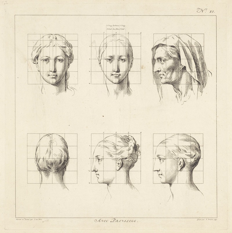 Jan Punt - Proportional studies of women’s heads