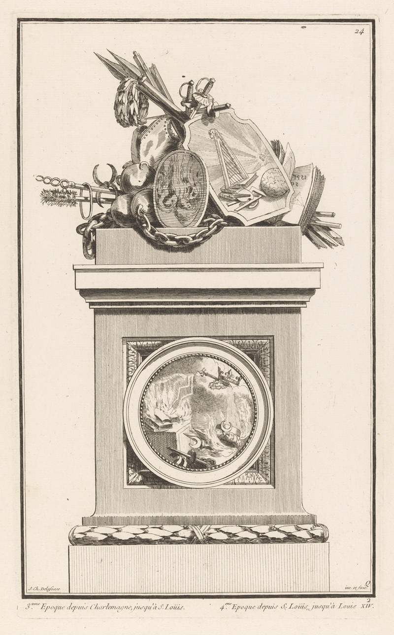 Jean-Charles Delafosse - 3eme Epoque depuis Charlemagne, jusqu’à S. Loüis. 4eme Epoque depuis S. Loüis, jusqu’à Louis XIV