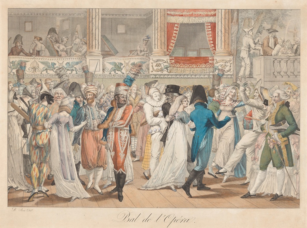 Jean Franc̦ois Bosio - Cinq tableaux de costumes Parisiens