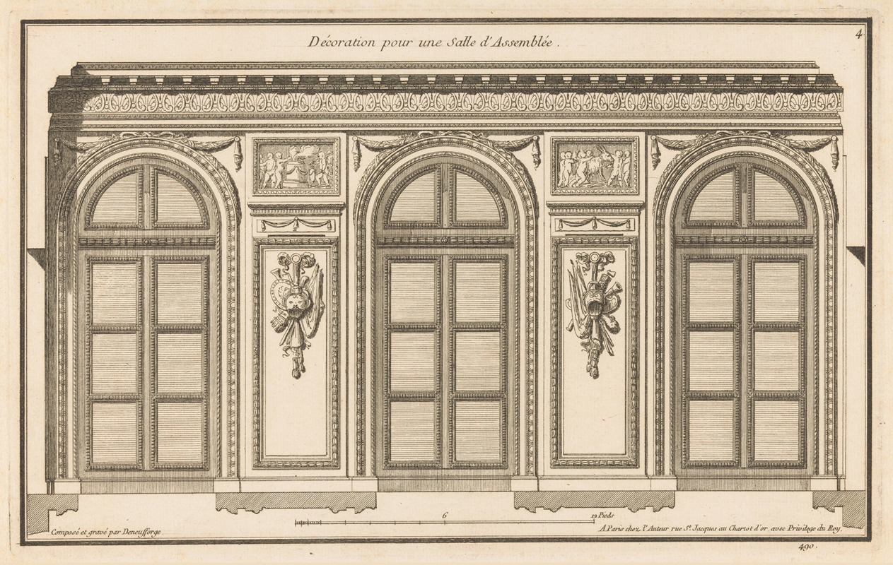 Jean François de Neufforge - Décoration pour une Salle d’Assemblee