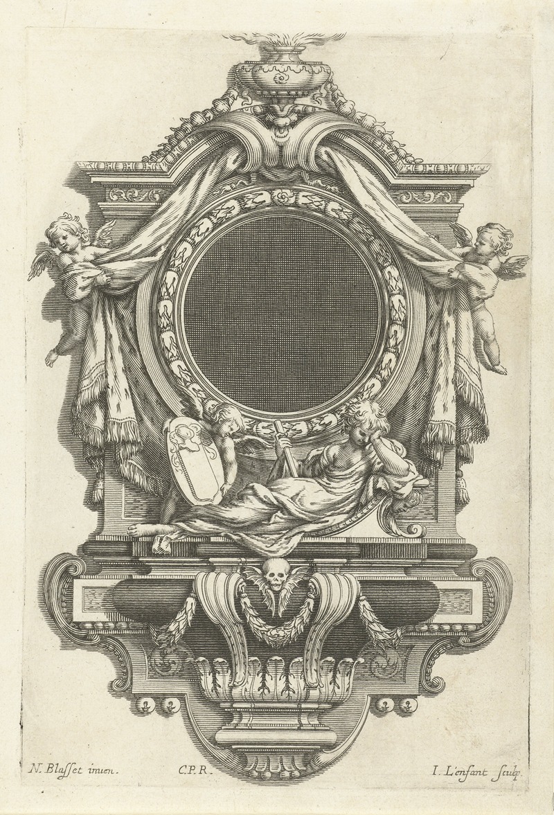 Jean Lenfant - Epitaph with empty medallion