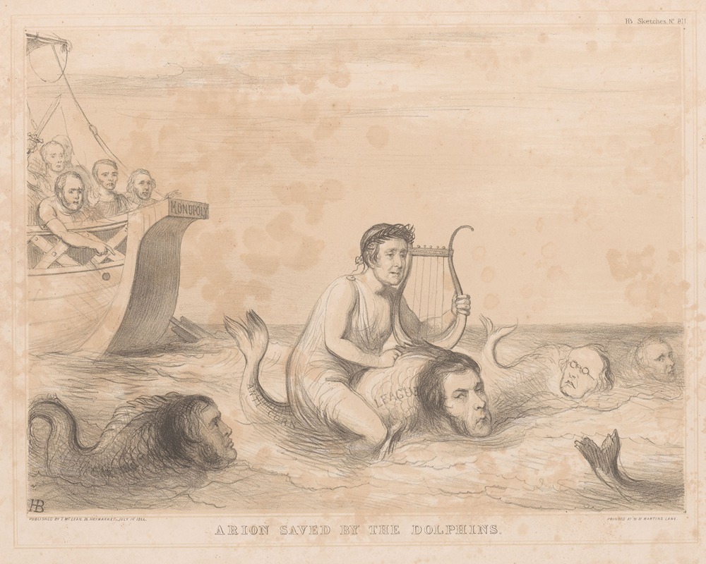 John Doyle - Arion saved by the dolphins