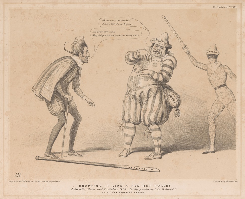 John Doyle - Dropping it like a red-hot poker! ‘A favorite Clown and Pantaloon Trick,- lately performed in Ireland! With very amusing effect