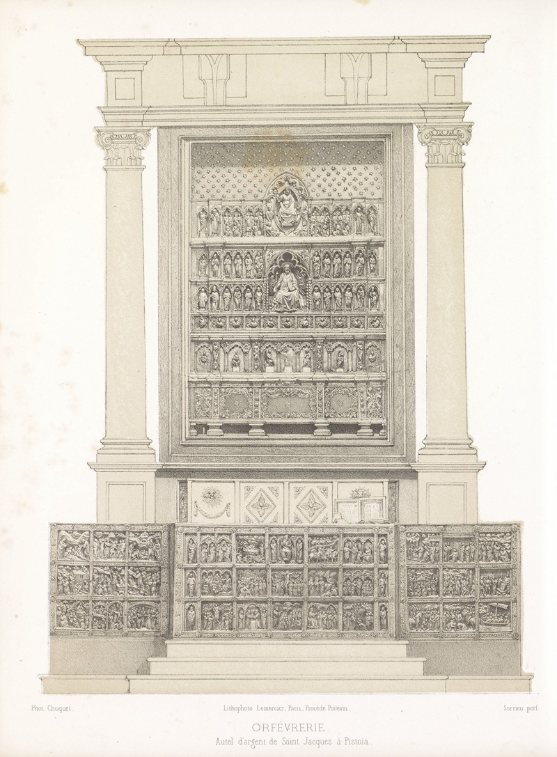 Joseph Rose Lemercier - Autel d’argent de Saint Jacques à Pistoia