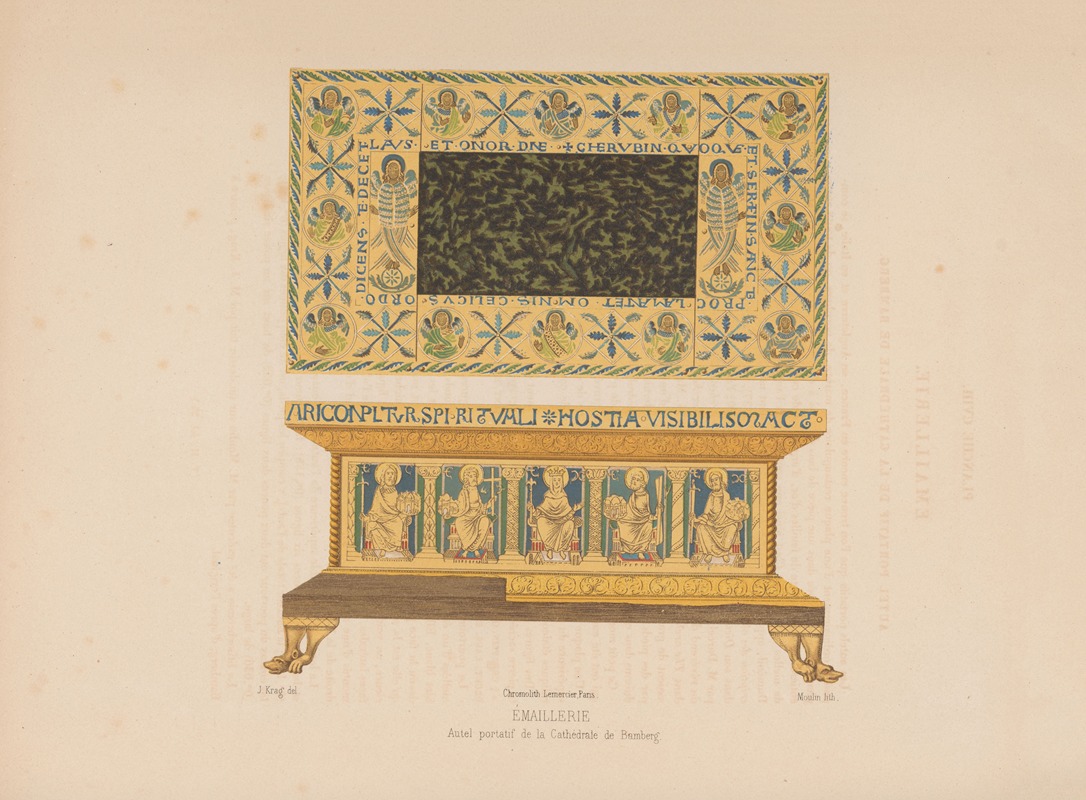 Joseph Rose Lemercier - Autel portatif de la Cathédrale de Bamberg