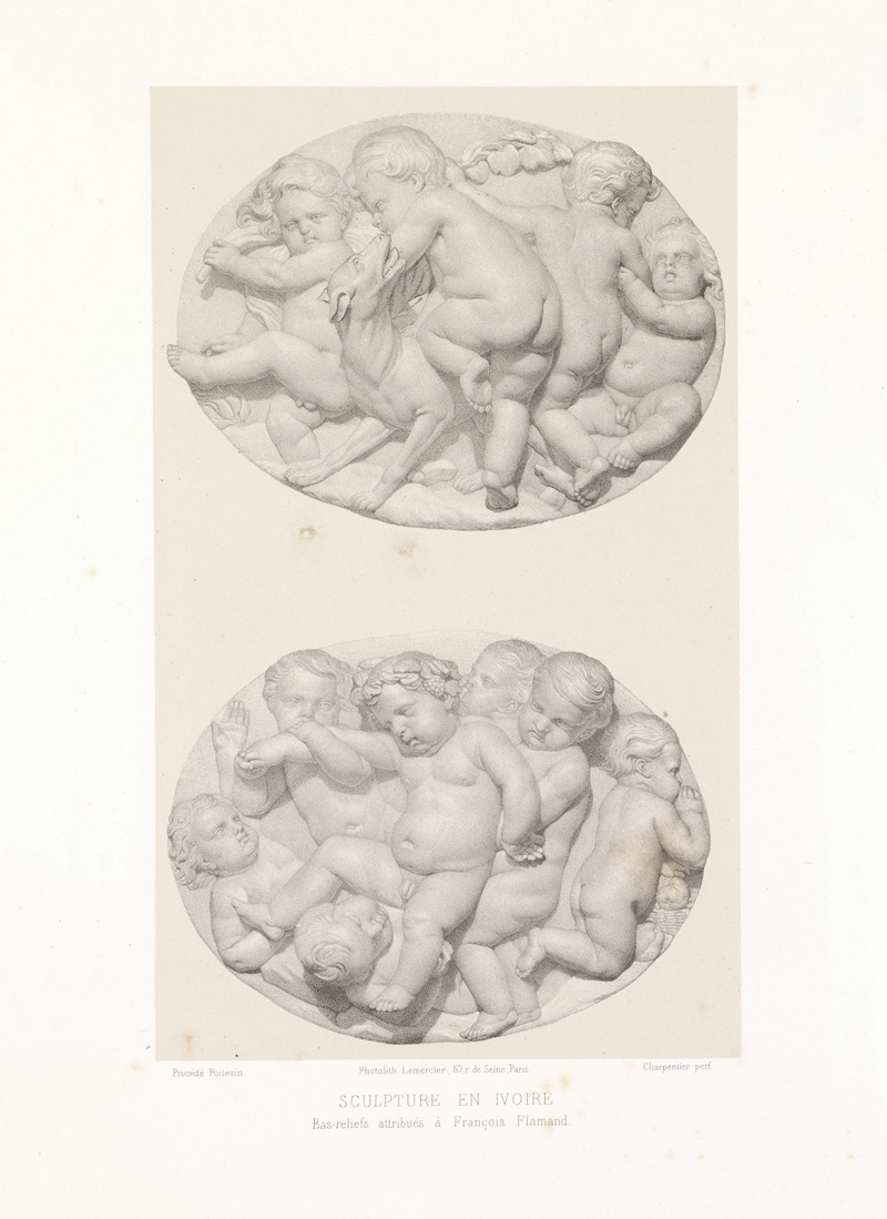 Joseph Rose Lemercier - Bas-reliefs attribués à François Flamand