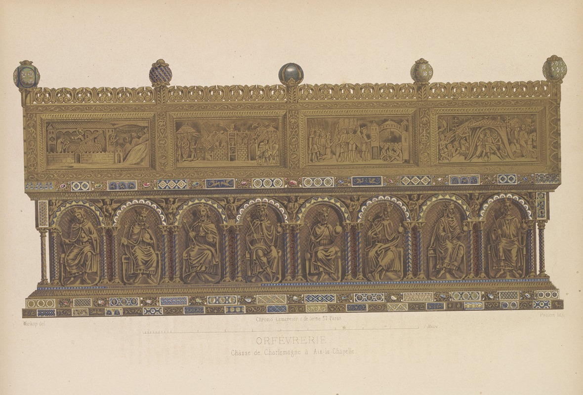 Joseph Rose Lemercier - Châsse de Charlemagne à Aix-la-Chapelle