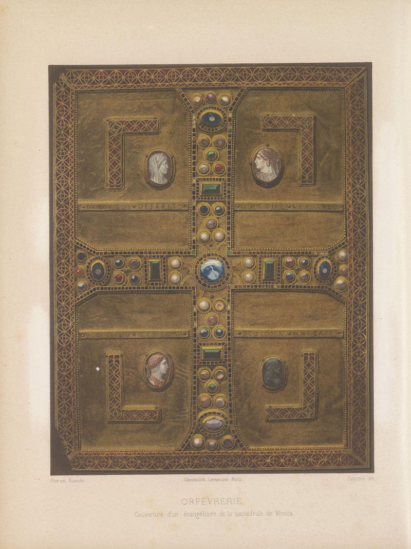 Joseph Rose Lemercier - Couverture d’un évangéliaire de la cathédrale de Monza