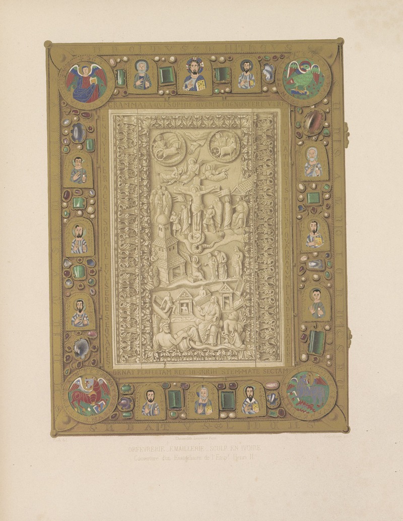 Joseph Rose Lemercier - Couverture d’un Evangéliaire de l’Empr. Henri II