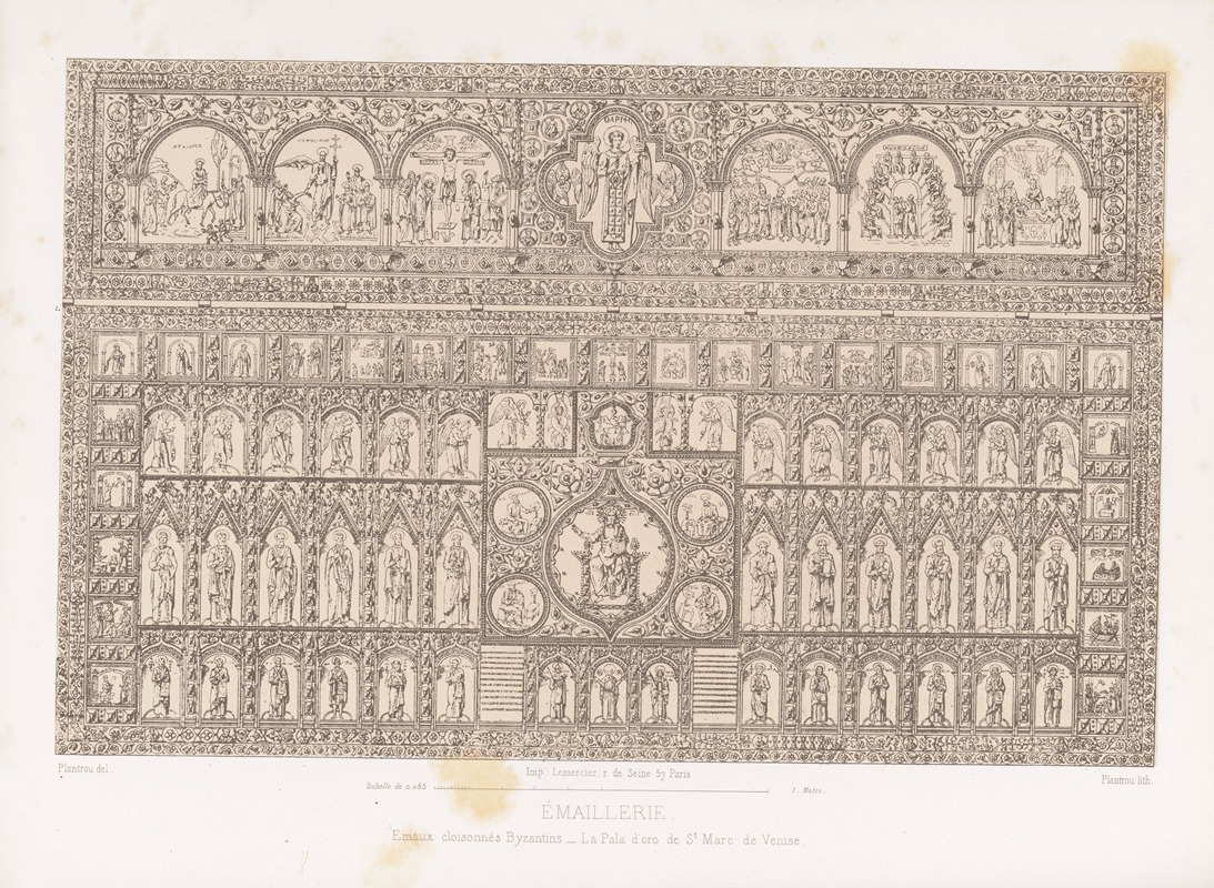 Joseph Rose Lemercier - Emaux cloisonnés Byzantins, La Pala d’oro de St. Marc de Venise