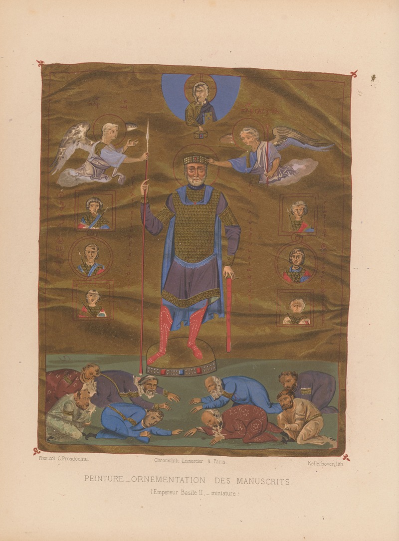 Joseph Rose Lemercier - l’Empereur Basile II, minature