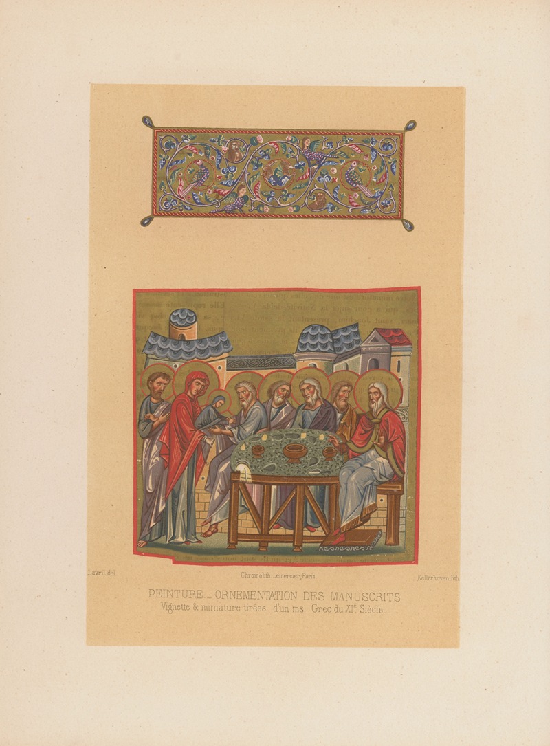 Joseph Rose Lemercier - Miniatures tirées d’un manuscrit de la Bibliothèque de St. Marc