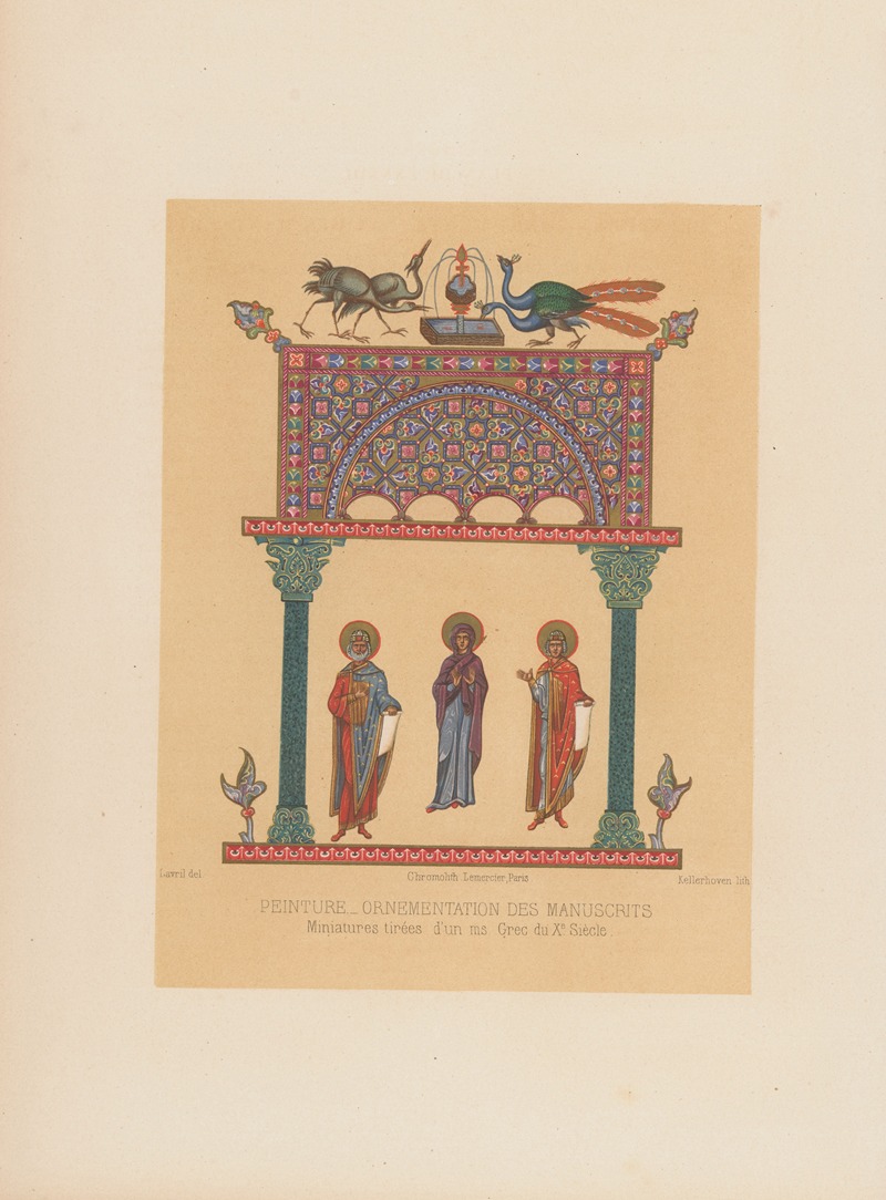 Joseph Rose Lemercier - Miniatures tirées d’un ms. Grec du Xe Siècle