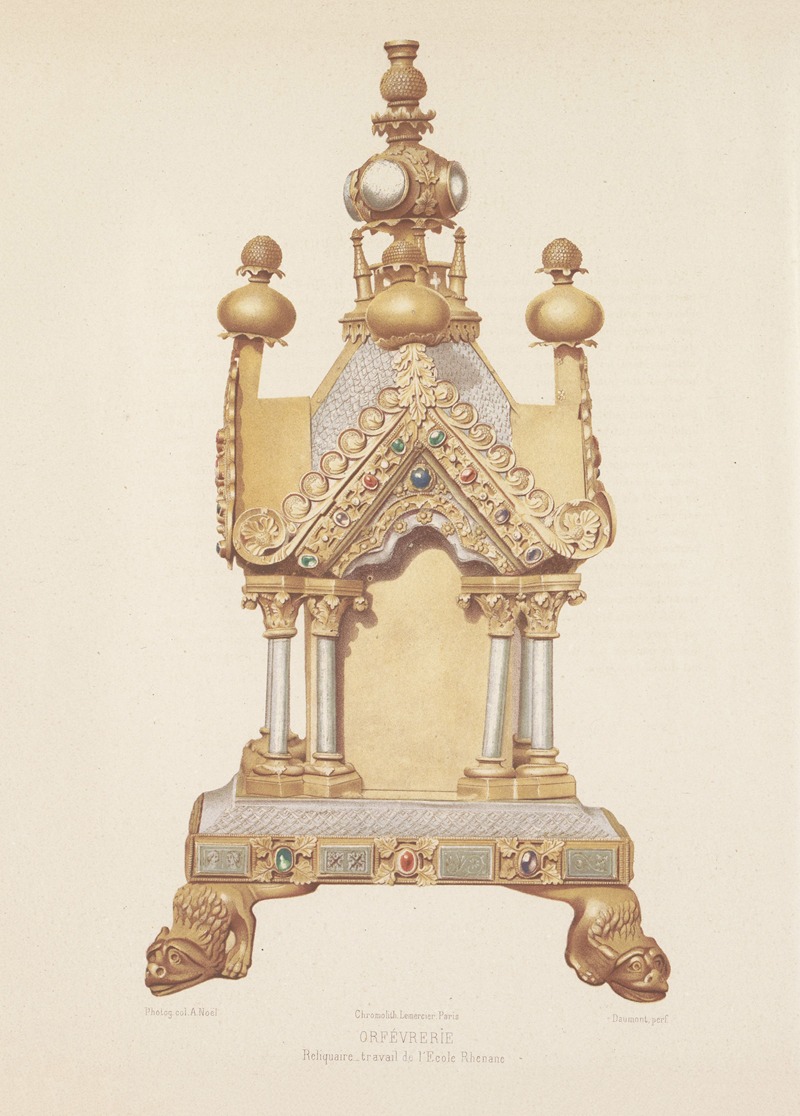 Joseph Rose Lemercier - Reliquaire – travail de l École Rhenane