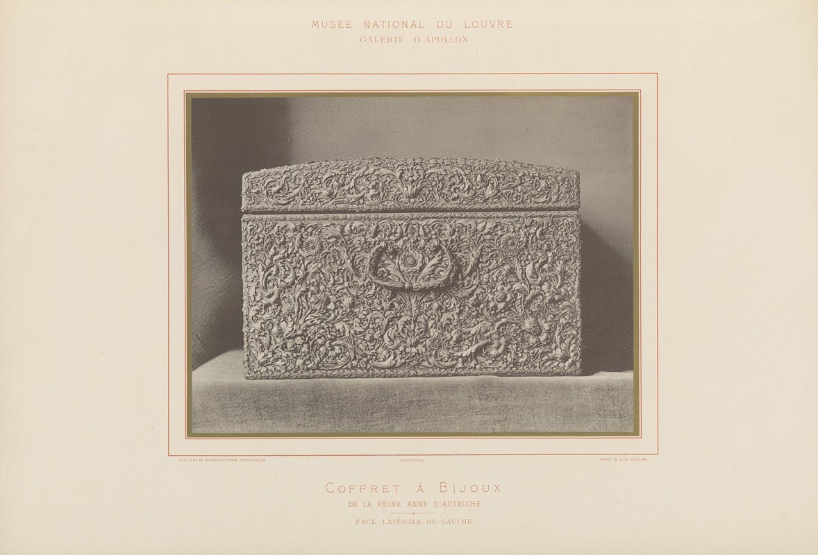 Léon Vidal - Coffret à bijoux de la reine Anne d’Autriche femme de Louis XIII