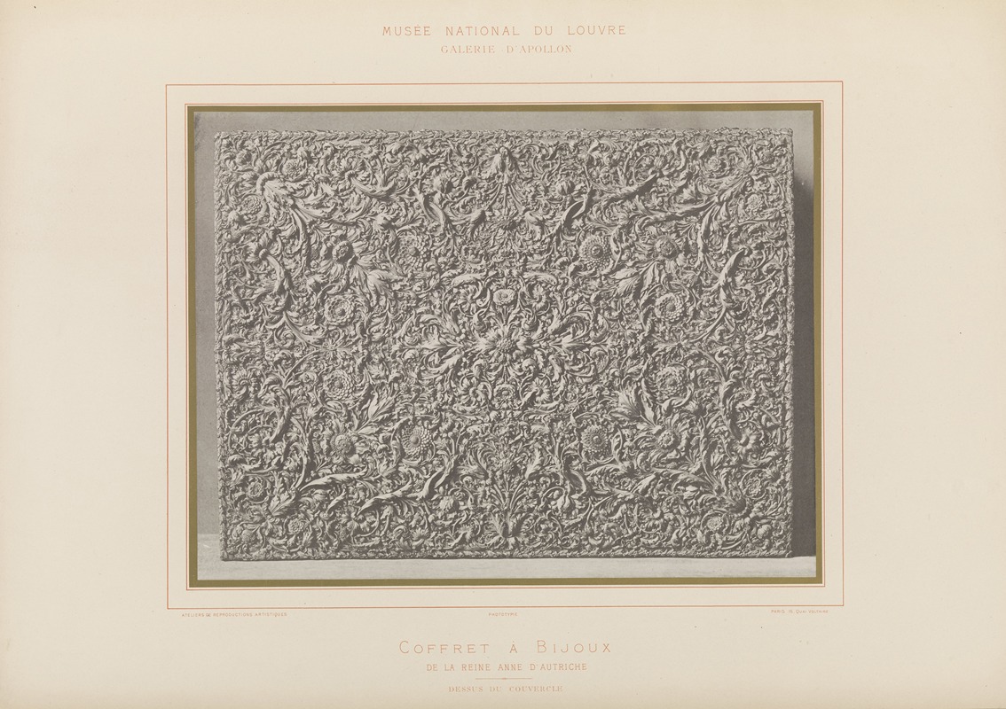 Léon Vidal - Coffret à bijoux de la reine Anne d’Autriche femme de Louis XIII