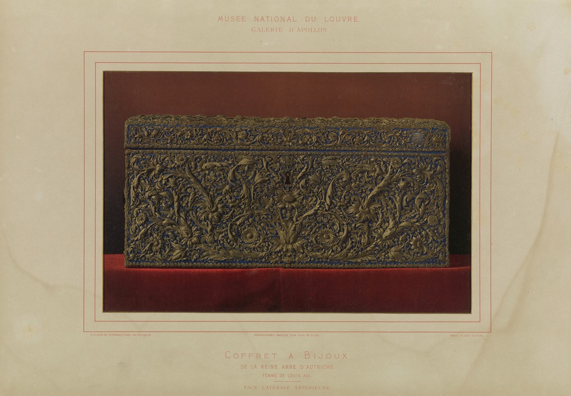 Léon Vidal - Coffret à bijoux de la reine Anne d’Autriche femme de Louis XIII