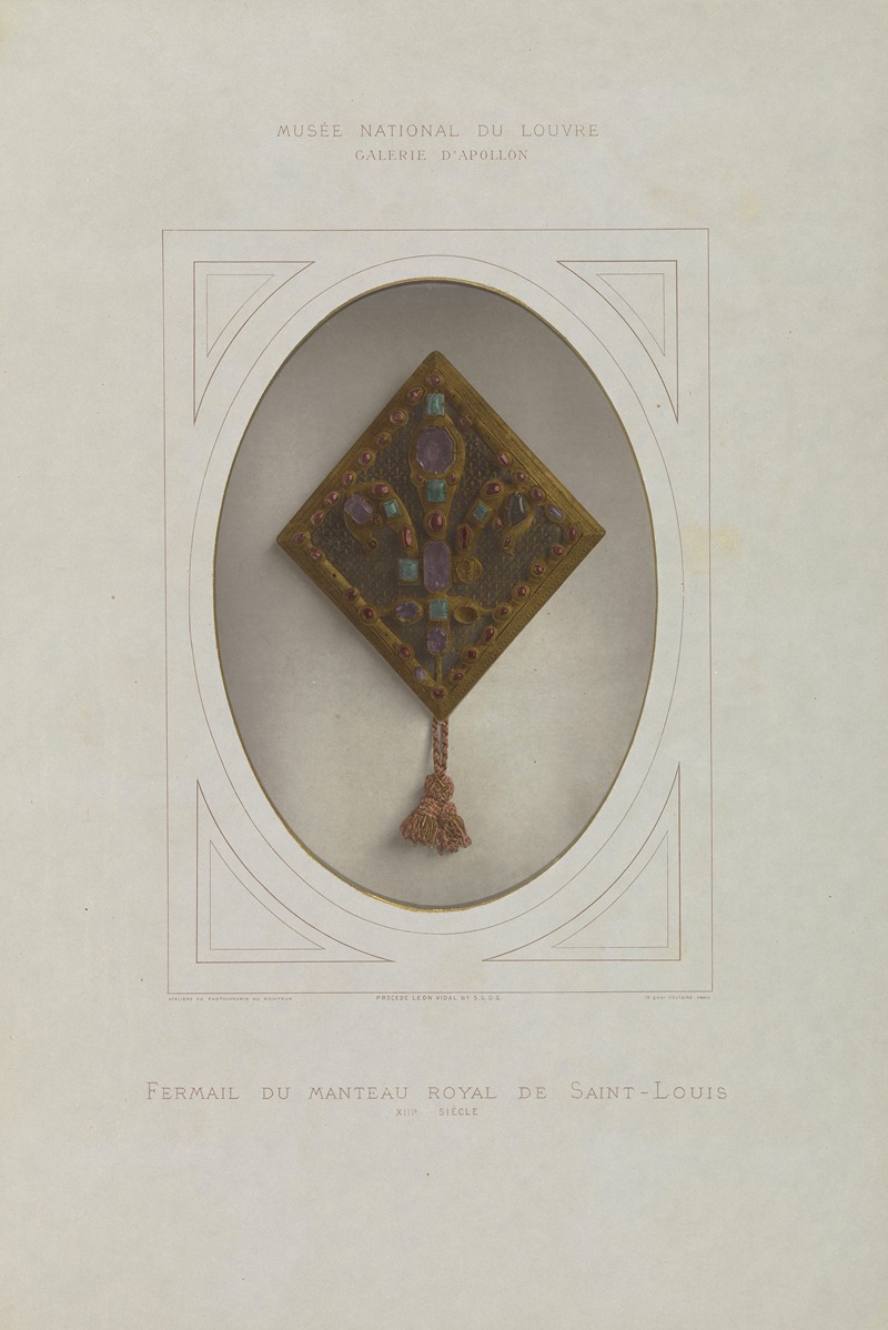 Léon Vidal - Fermail du manteau royal de Saint-Louis