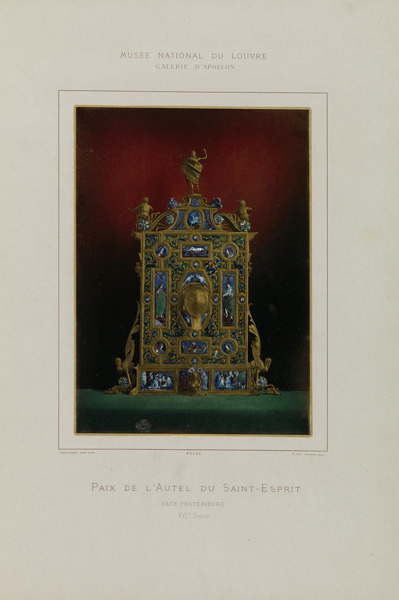 Léon Vidal - Paix de l’Autel du Saint-Esprit Face postérieure XVIe Siècle